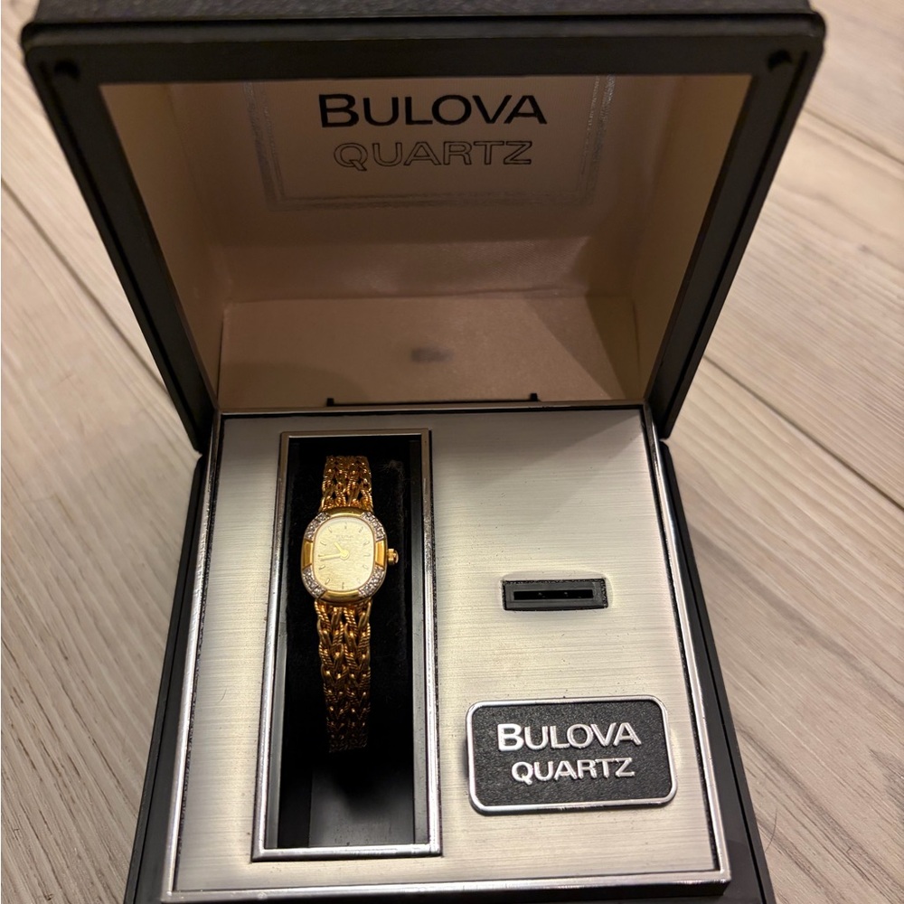 Bulova Gold-Tone Quartz Timepiece